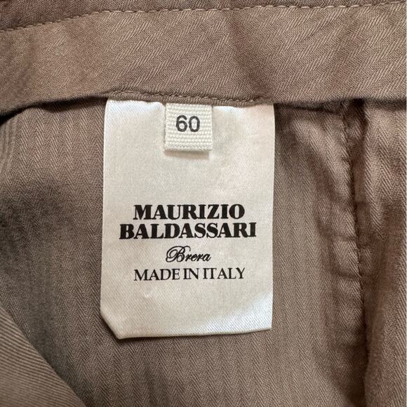 Maurizio Baldassari Men’s Pants Chino Made in Italy Tan 50 - Picture 2 of 15